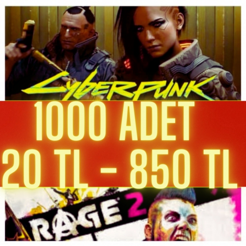  500 ADET 2 DOLAR - 8 DOLAR  ARASI STEAM RANDOM KEY.